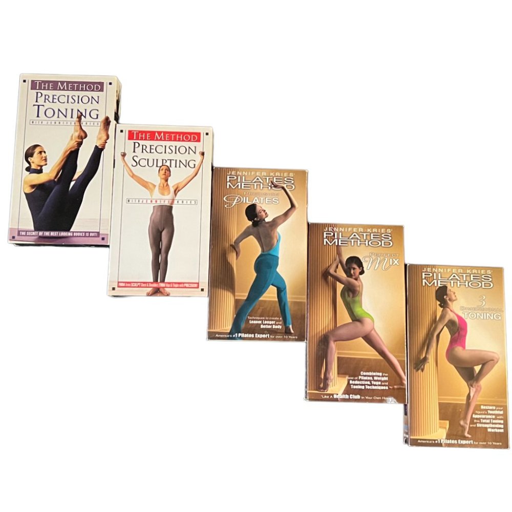 5-VHS Pilates Workout with Jennifer Kries Video Bundle